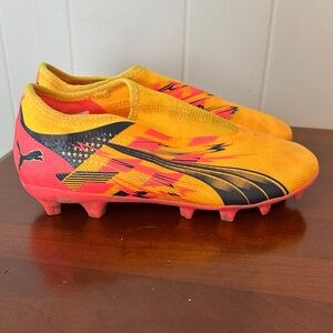 Puma Kids Sneakers - Vibrant Orange and Black